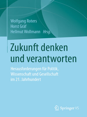 cover image of Zukunft denken und verantworten